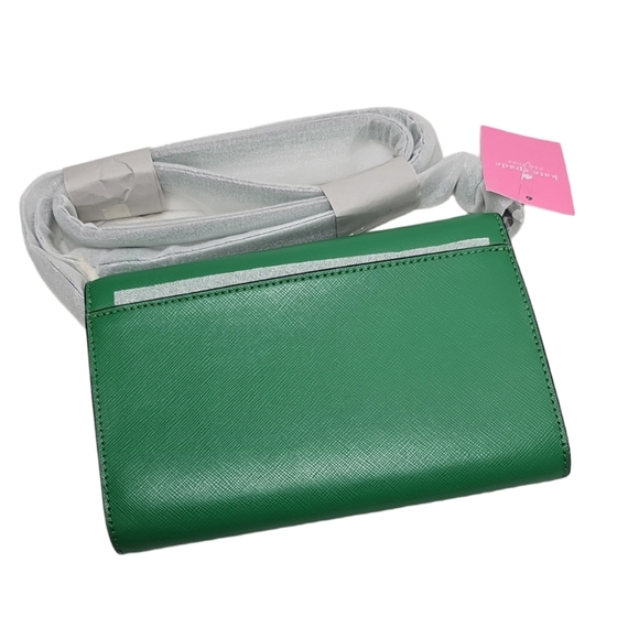 Kate Spade Perry Green Bean Leather Crossbody Bag - Picture 7 of 9